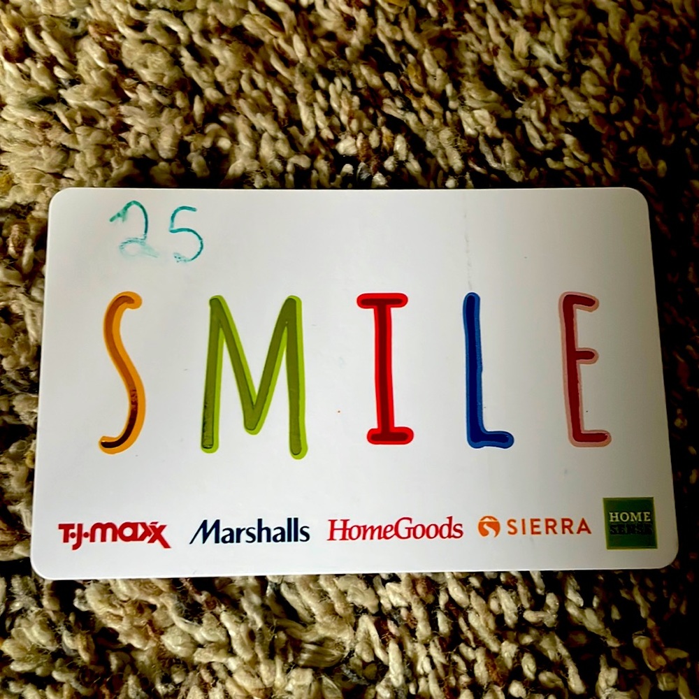 $25 SMILE Multi-store Gift Card